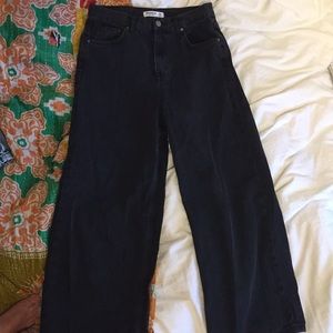 Black High Waisted Flare Jeans